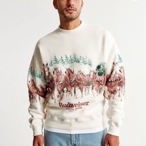 Budweiser Abercrombie graphic sweatshirt